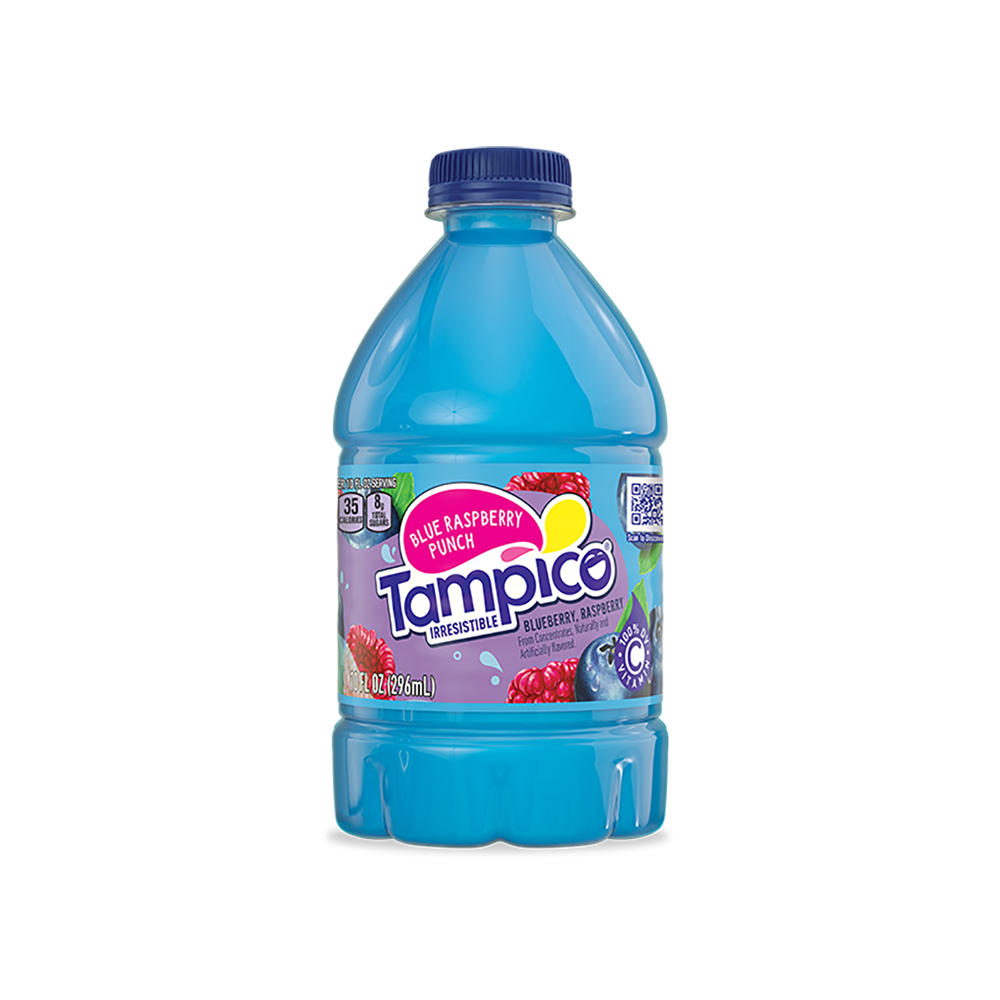 Tampico Irresistible Blue Raspberry Punch, 10 oz
