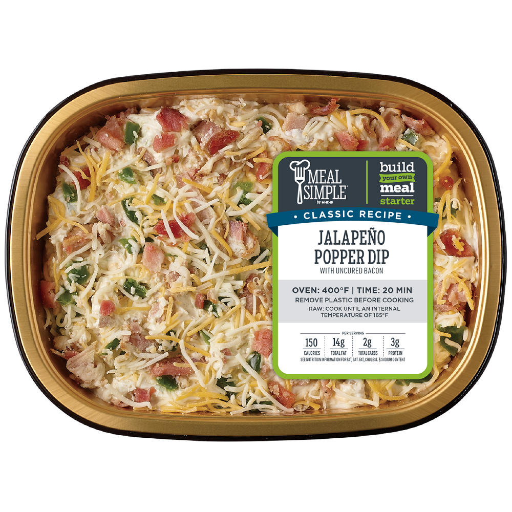 Meal Simple by H-E-B Bacon Jalapeno Popper Dip, Avg. 1.0 lb