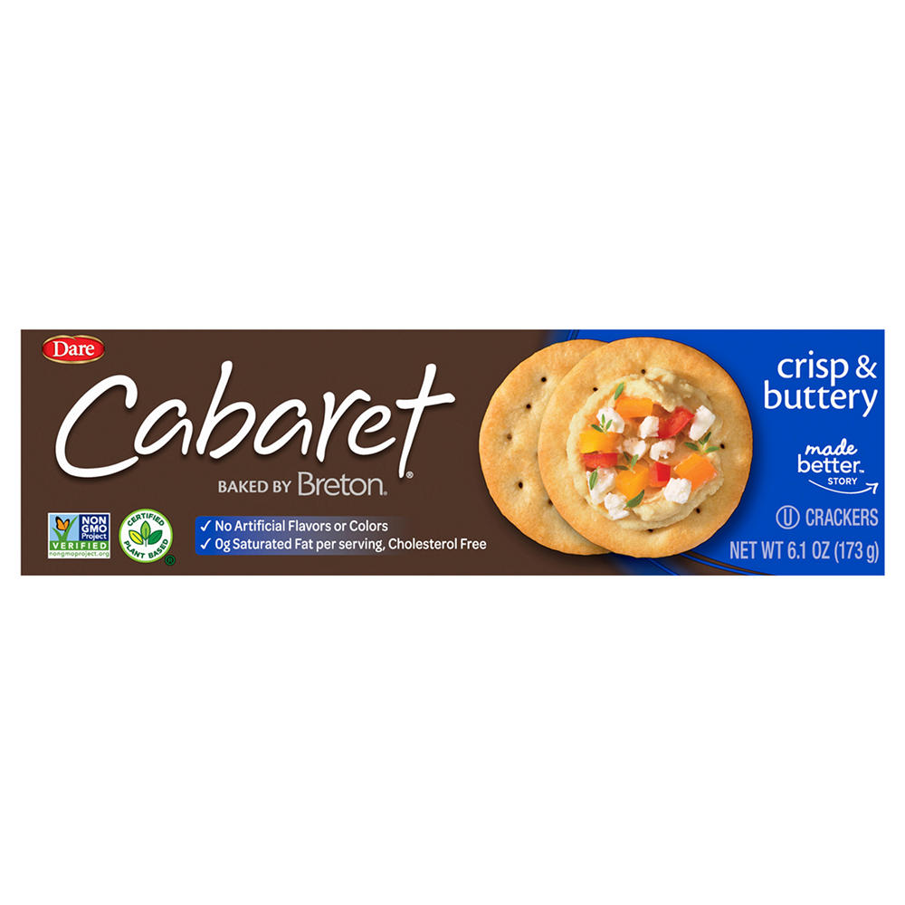 Dare Cabaret Crisp & Buttery Crackers, 6.1 oz