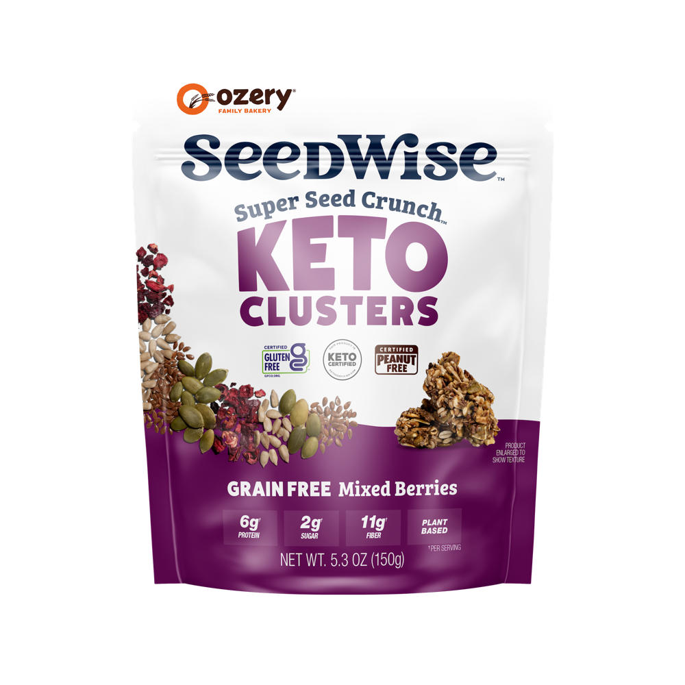 Ozery SeedWise Super Seed Crunch Grain Free Mixed Berries Keto Clusters, 5.3 oz