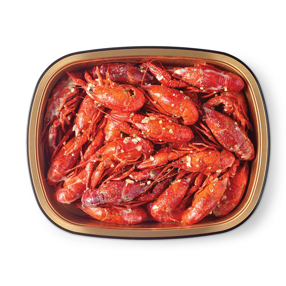 Bayou Boil House by H-E-B Creole-Seasoned Cooked Crawfish - Cajun Butter, Avg. 1.0 lb
