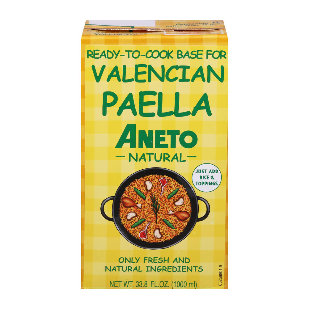 Aneto Valencia Paella Broth, 33.8 oz