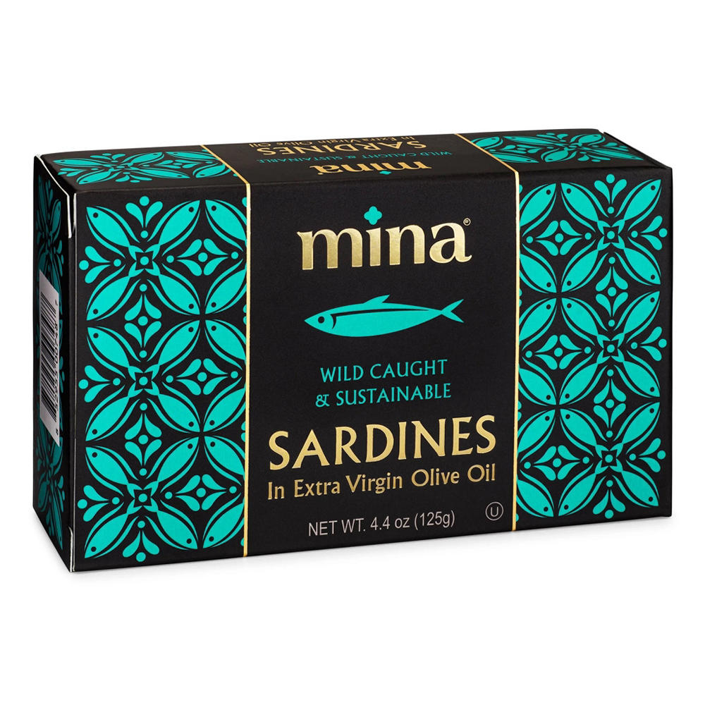 Mina Sardines in Extra Virgin Olive Oil, 4.4 oz