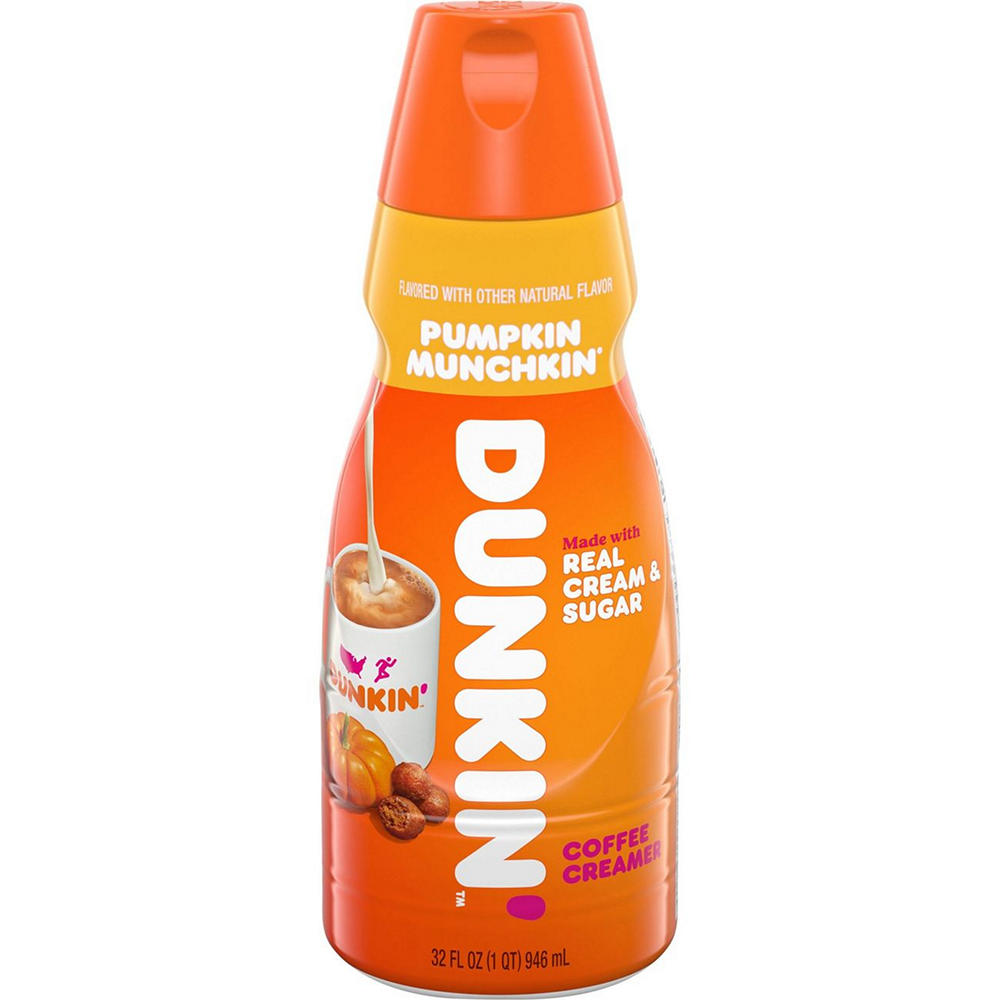 Dunkin' Limited Edition Liquid Coffee Creamer - Pumpkin Munchkin, 32 oz