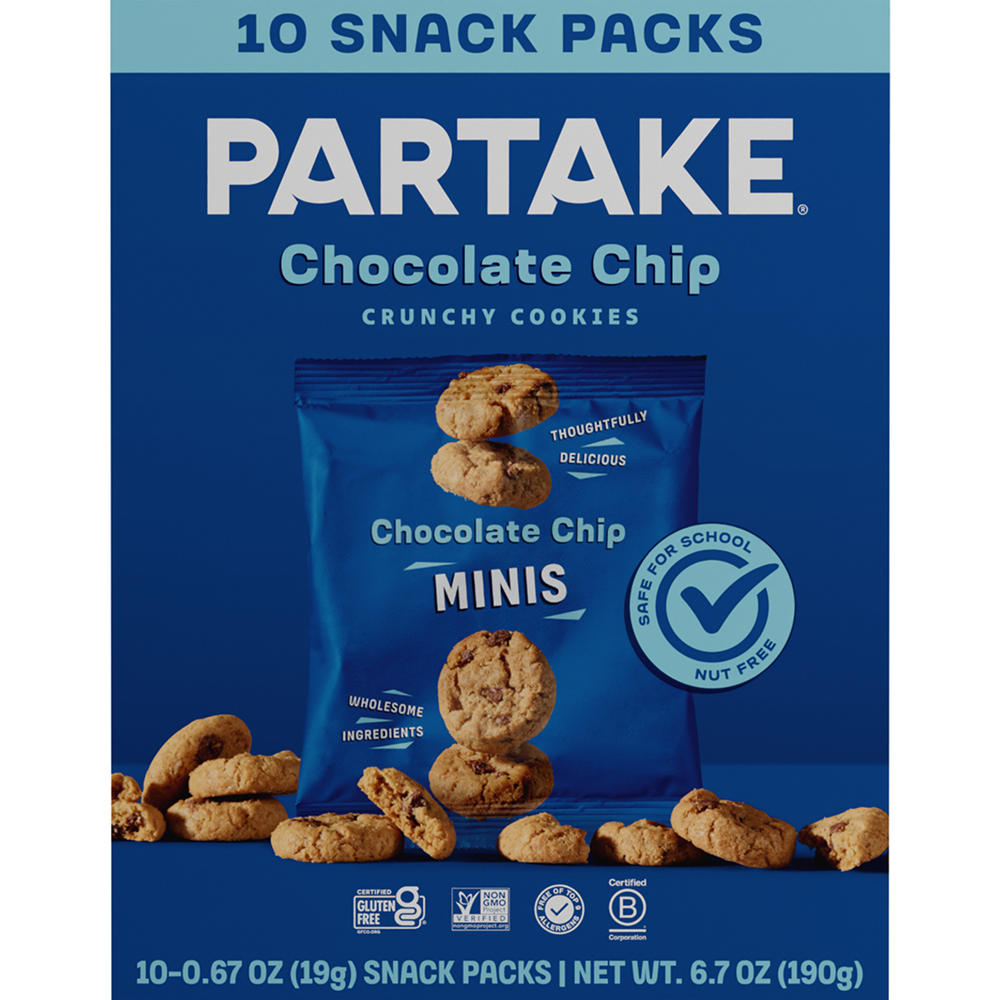Partake Chocolate Chip Mini, 6.7 oz