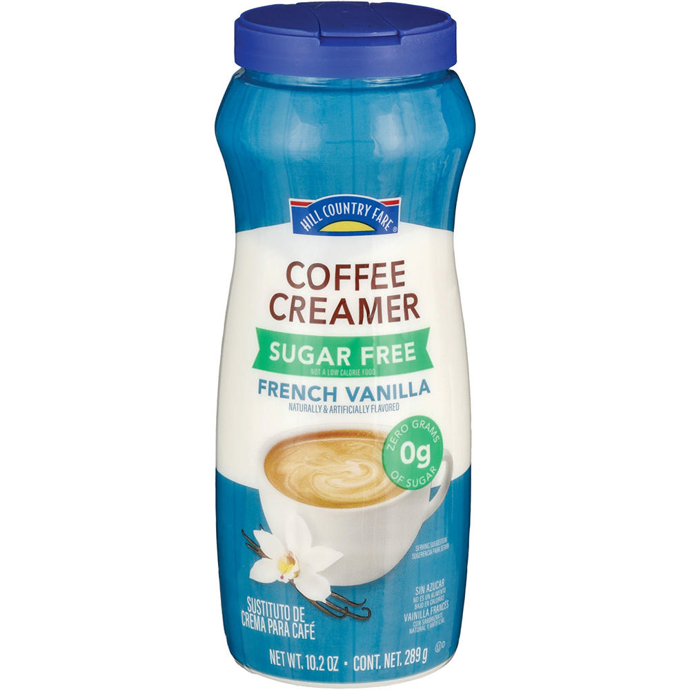 Hill Country Fare Sugar Free Powdered Coffee Creamer - French Vanilla, 10.2 oz