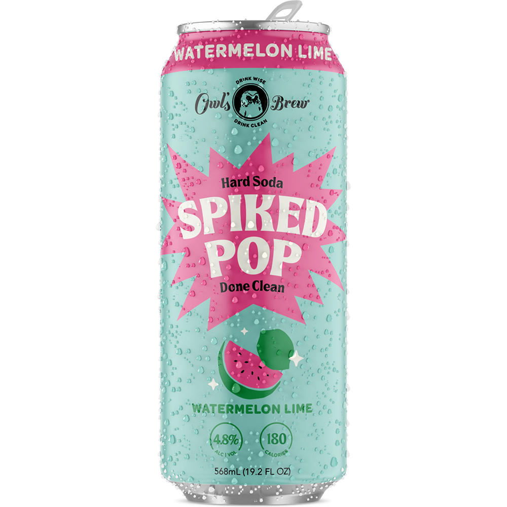 Owl's Brew Hard White Tea & Watermelon Can, 19.2 oz