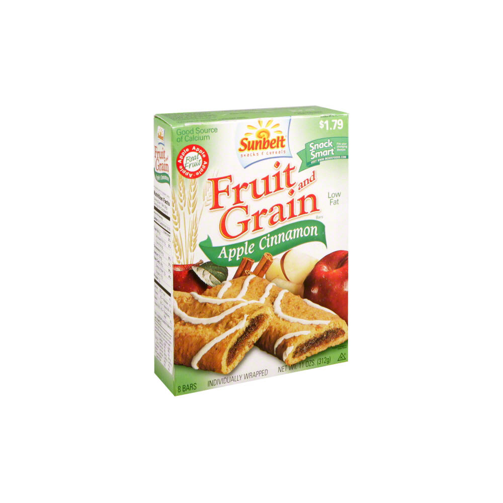 Sunbelt Bakery Apple Cinnamon Soft Baked Bars, 8 ct