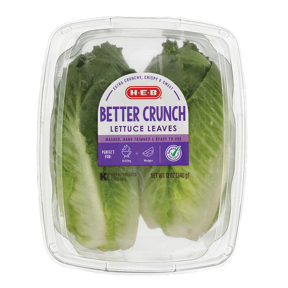 H-E-B Better Crunch Fresh Lettuce Leaves, 12 oz
