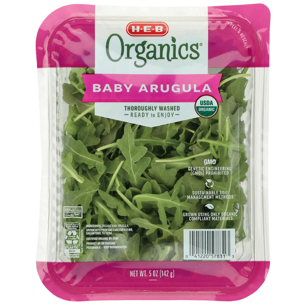 H-E-B Organics Baby Arugula, 5 oz