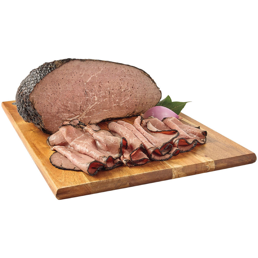 H-E-B Deli Post Oak-Smoked Seasoned Roast Beef, Custom Sliced, lb