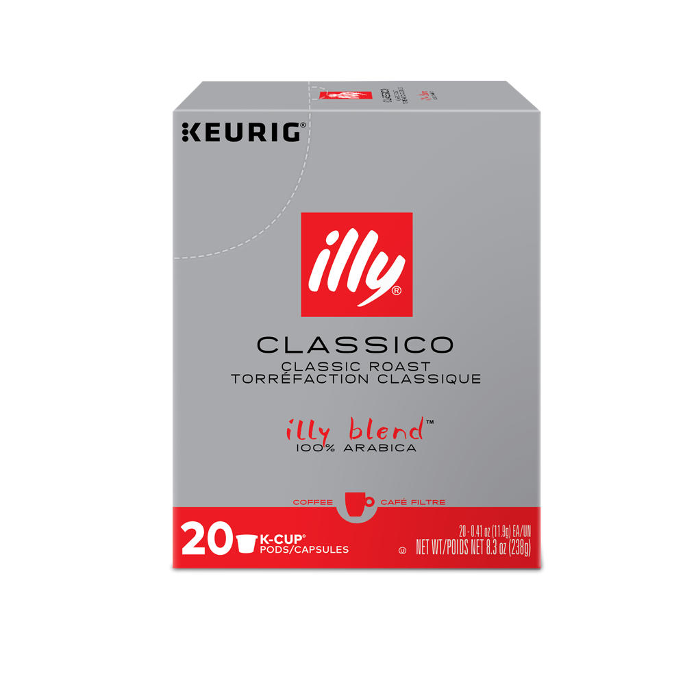 illy Classico Classic Roast Single Serve Coffee K Cups, 20 ct