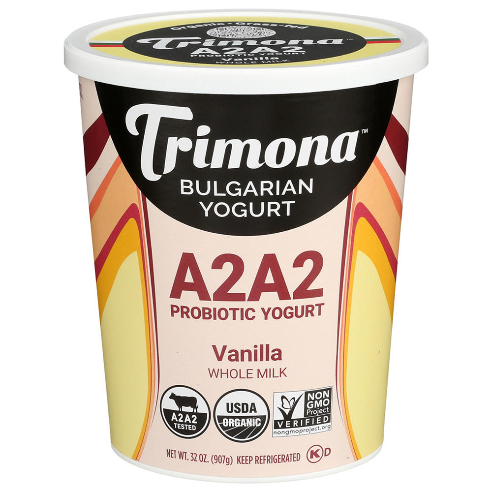 Trimona Whole Milk Bulgarian Yogurt - Vanilla, 32 oz