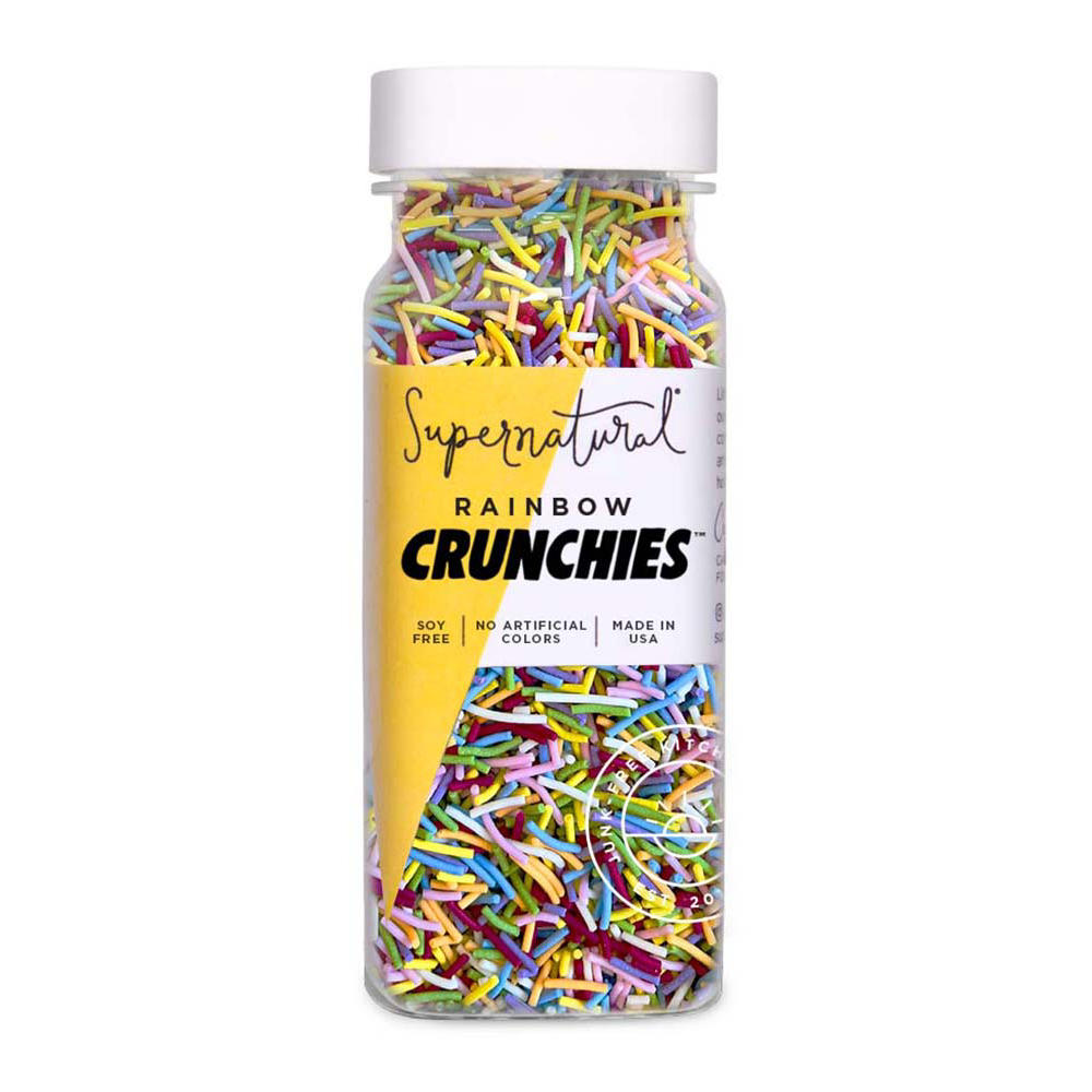 Supernatural Dye-Free Rainbow Crunchies Sprinkles, 3 oz