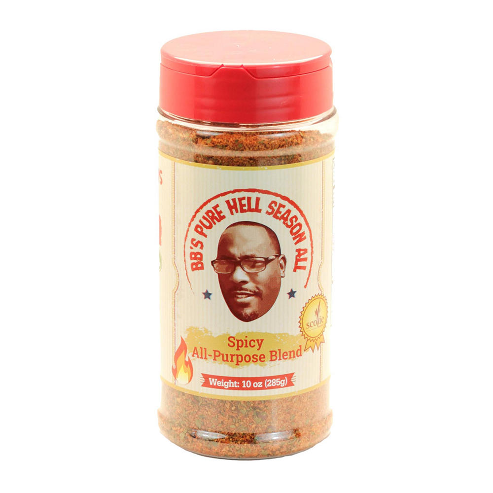 BB's Pure Hell Season All Spicy All-Purpose Blend, 10 oz