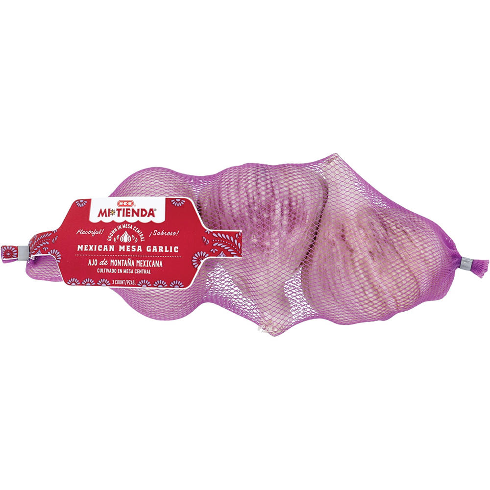 H-E-B Mi Tienda Fresh Mexican Mesa Garlic, 3 ct