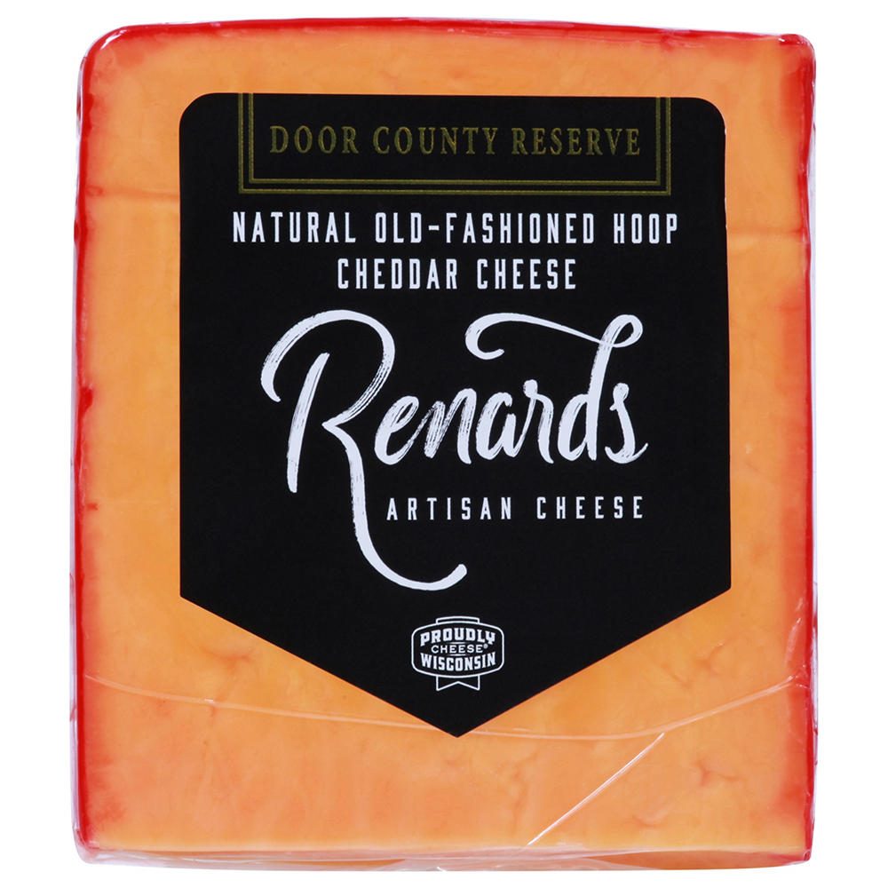 Renard's Artisan Cheese Natural Old-Fashioned Hoop Cheddar Cheese, 6 oz