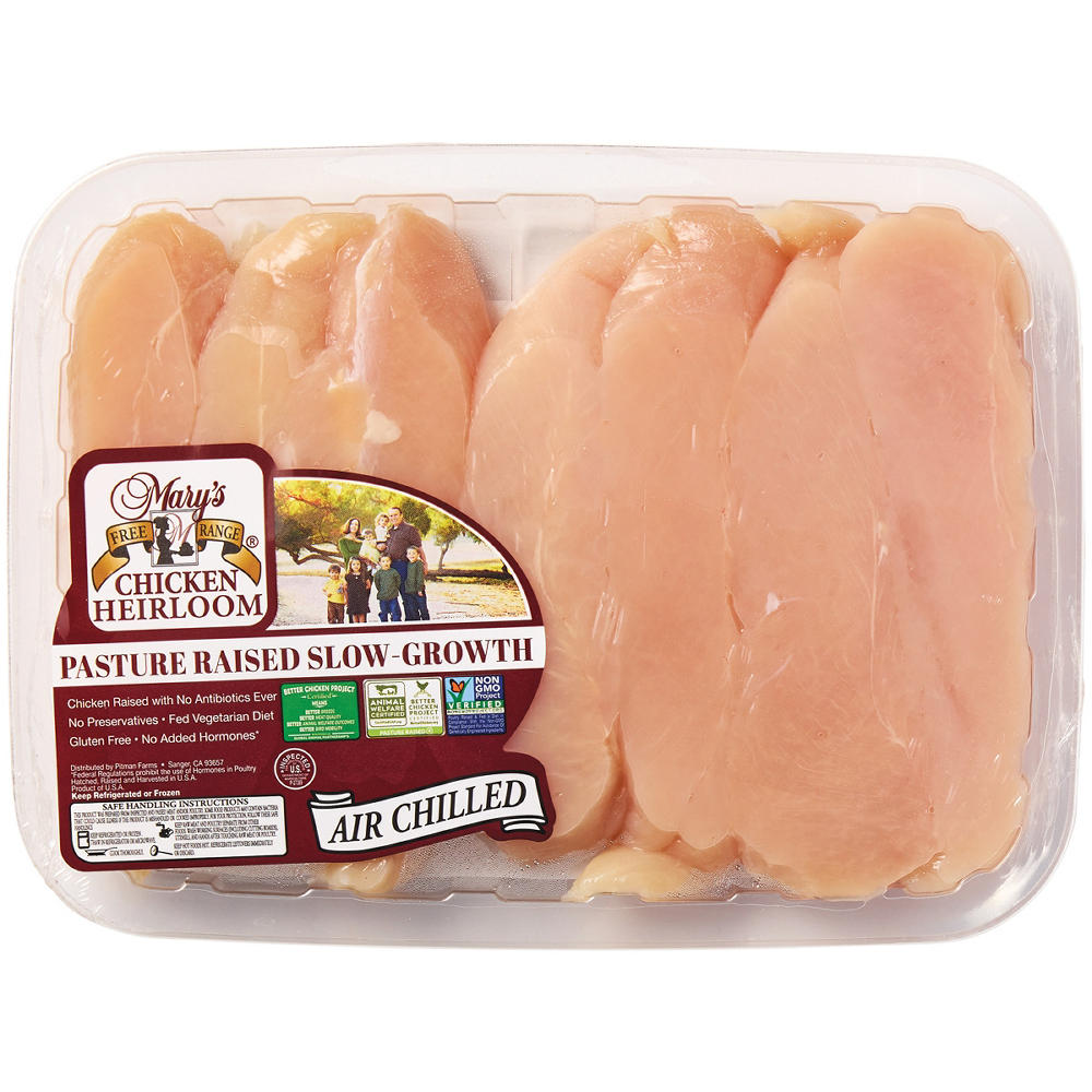 Mary's Free Range Heirloom Pasture Raised Chicken Breast Tenders, Avg. 1.0 lb