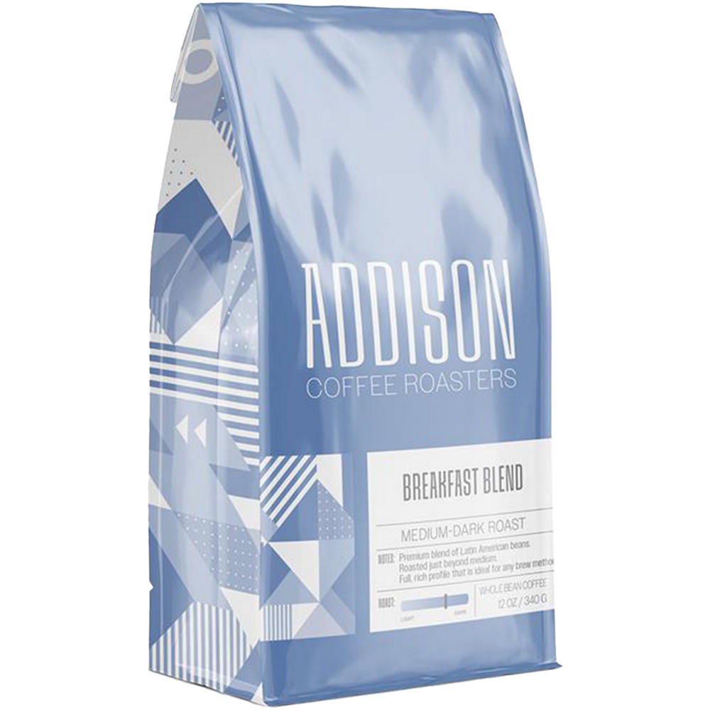 Addison Coffee Roasters Breakfast Blend Whole Bean Coffee, 12 oz