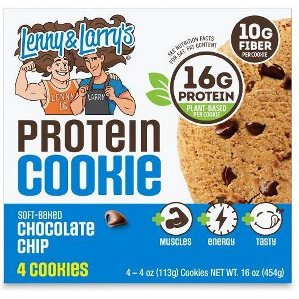 Lenny & Larry's The Complete Cookie Multipack - 16g Protein Chocolate Chip, 4 ct