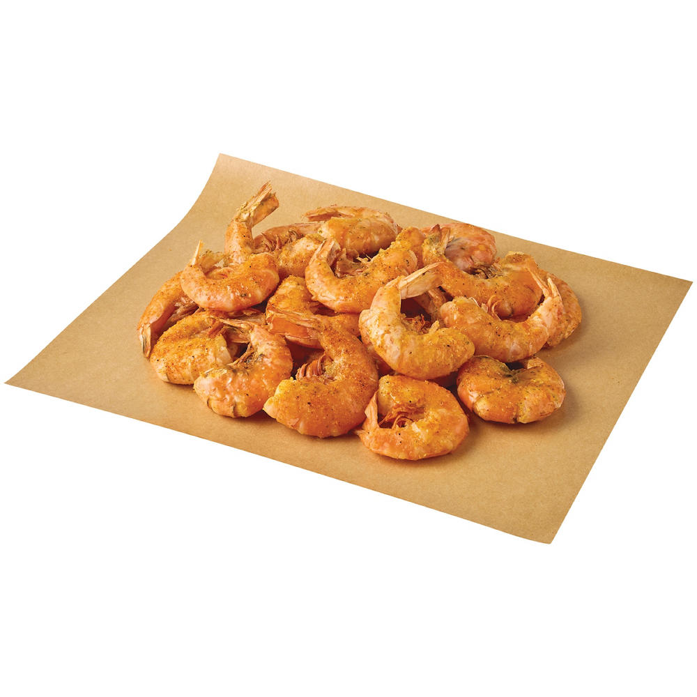 Bayou Boil House by H-E-B Cajun-Seasoned Large New Harvest Cooked Shrimp, 31 - 40 ct/lb (Sold Hot), lb