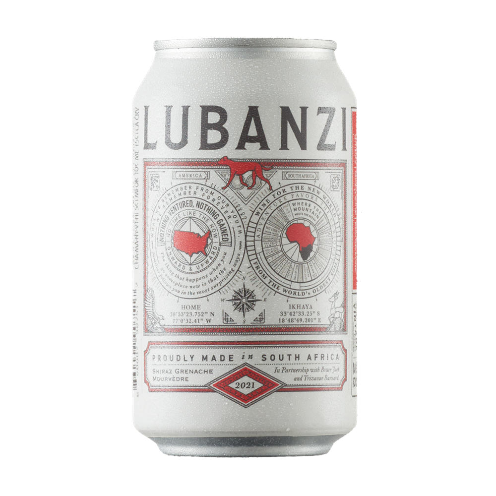 Lubanzi Shiraz Red Blend Can, 375 mL