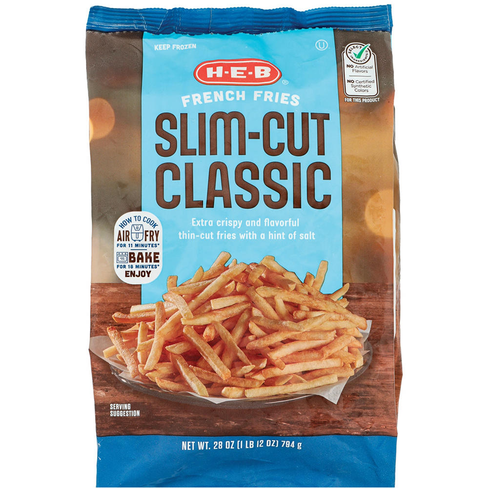 H-E-B Frozen French Fries – Slim-Cut Classic, 28 oz