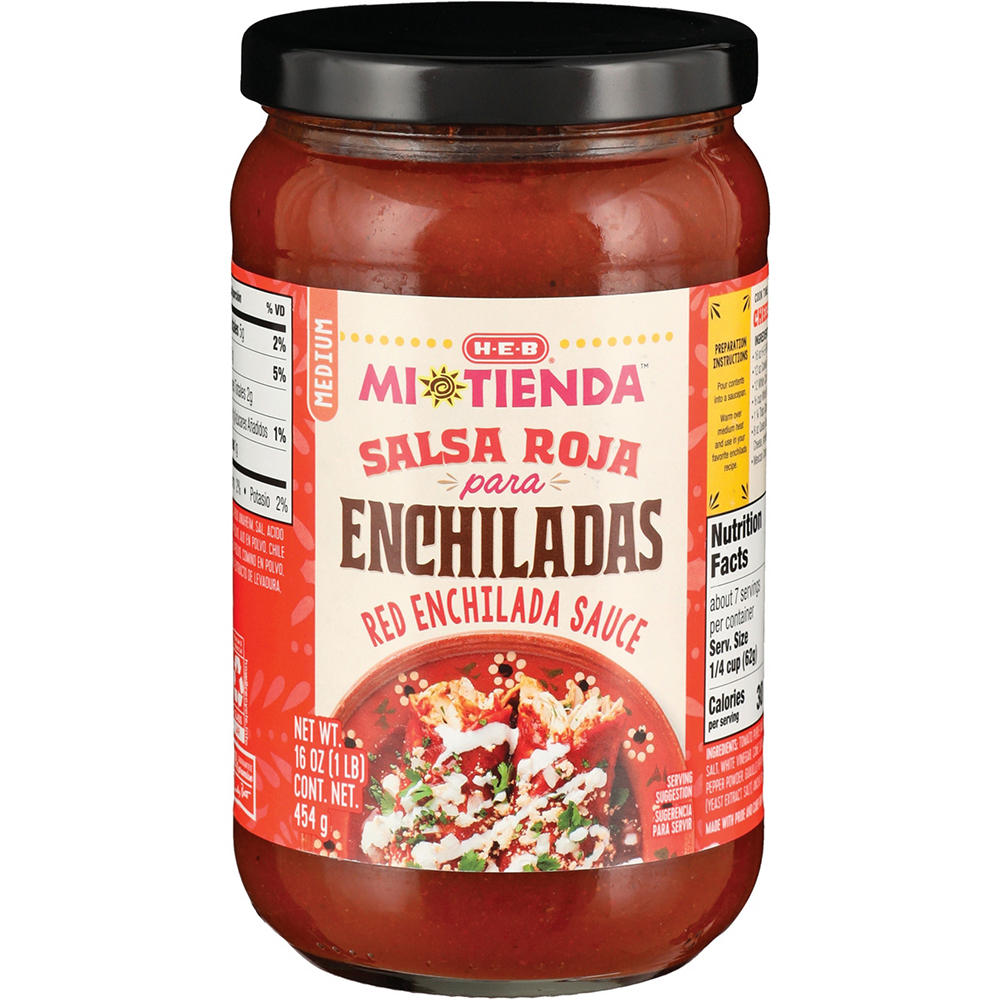 H-E-B Mi Tienda Salsa Roja Para Enchiladas, 16 oz