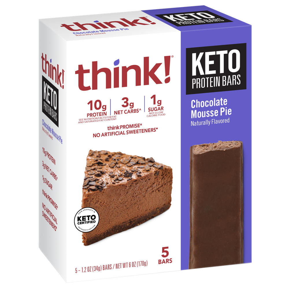 think! 10g Protein Keto Bars - Chocolate Mousse Pie, 5 ct