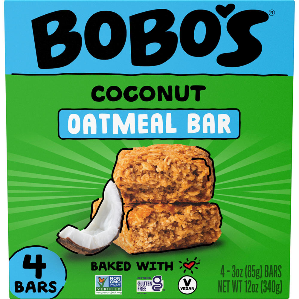 Bobo's Oatmeal Bars - Coconut, 4 ct
