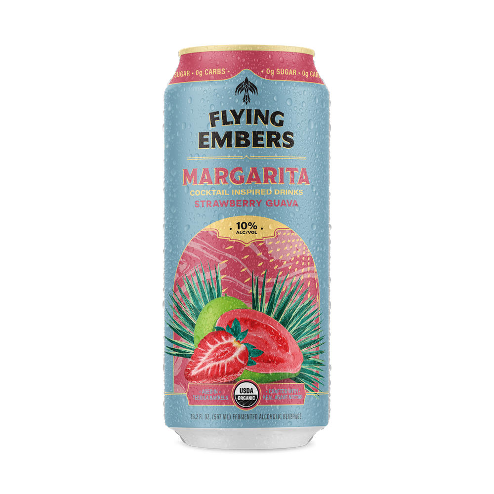 Flying Embers Margarita Strawberry Guava, 19.2 oz