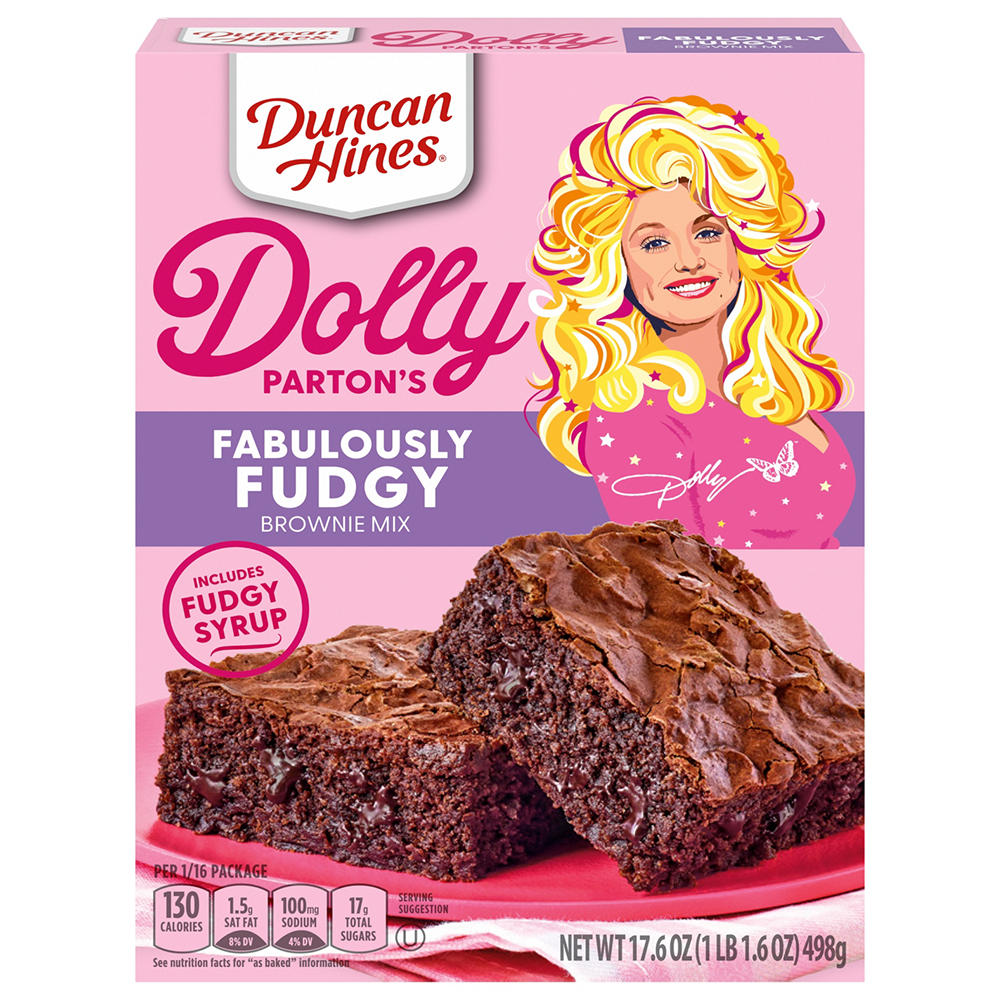 Duncan Hines Dolly Parton's Fabulously Fudgy Brownie Mix, 17.6 oz