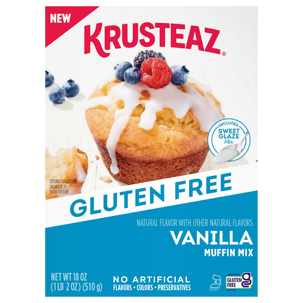 Krusteaz Gluten Free Vanilla Muffin Mix, 18 oz
