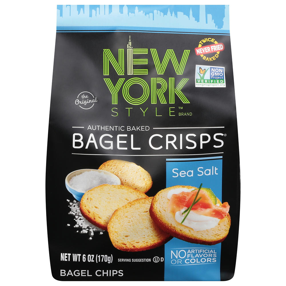 New York Style Bagel Crisps - Sea Salt, 6 oz