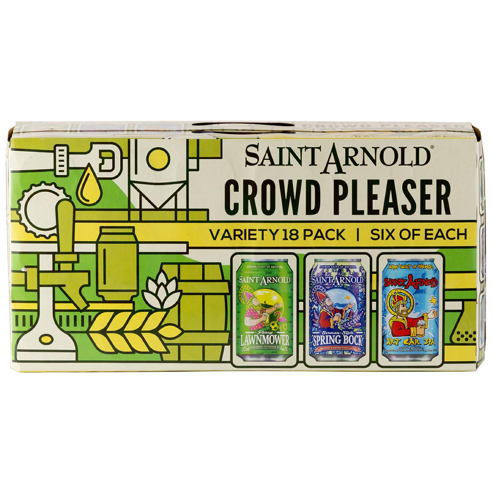 Saint Arnold Kick Back Variety Craft Beer 18 pk Cans, 12 oz
