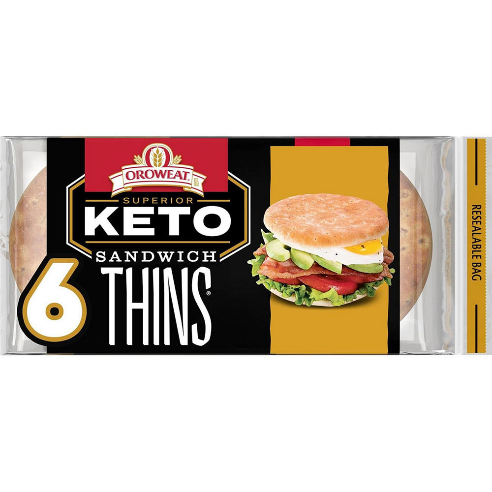 Oroweat Superior Keto Sandwich Thins, 6 ct