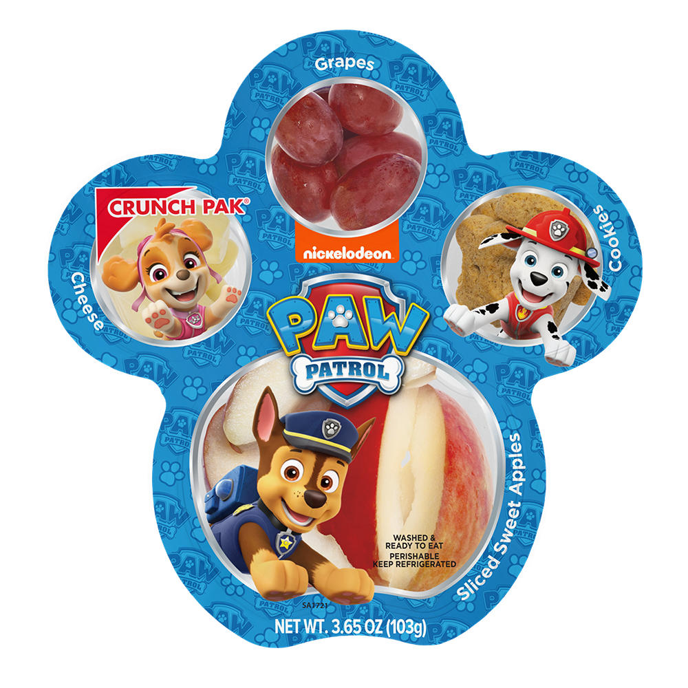 Crunch Pak Nickelodeon Paw Patrol Snack Pack - Apples, Cookies, Cheese & Grapes
