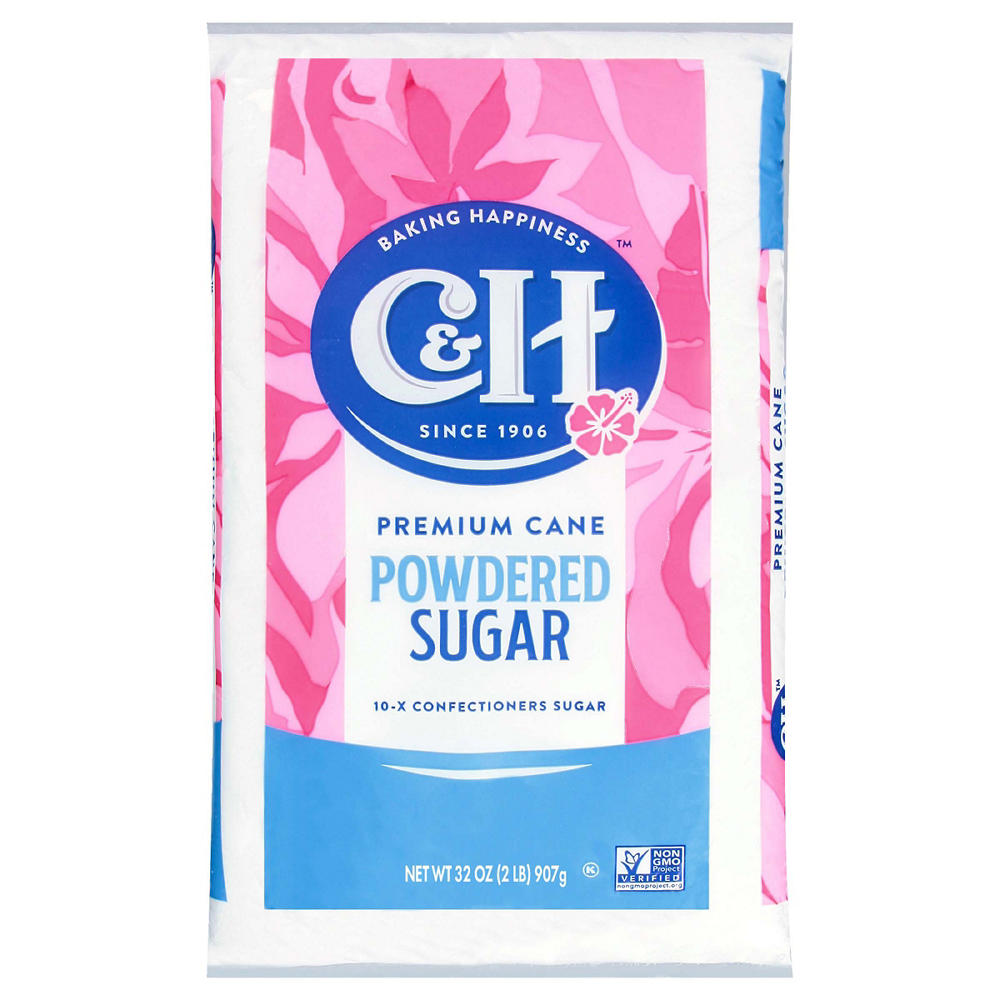 C&H Premium Cane Powdered Sugar, 2 lbs