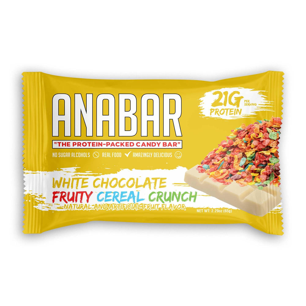 Anabar 21g Protein Performance Bar - White Chocolate Fruity Cereal Crunch, 2.29 oz