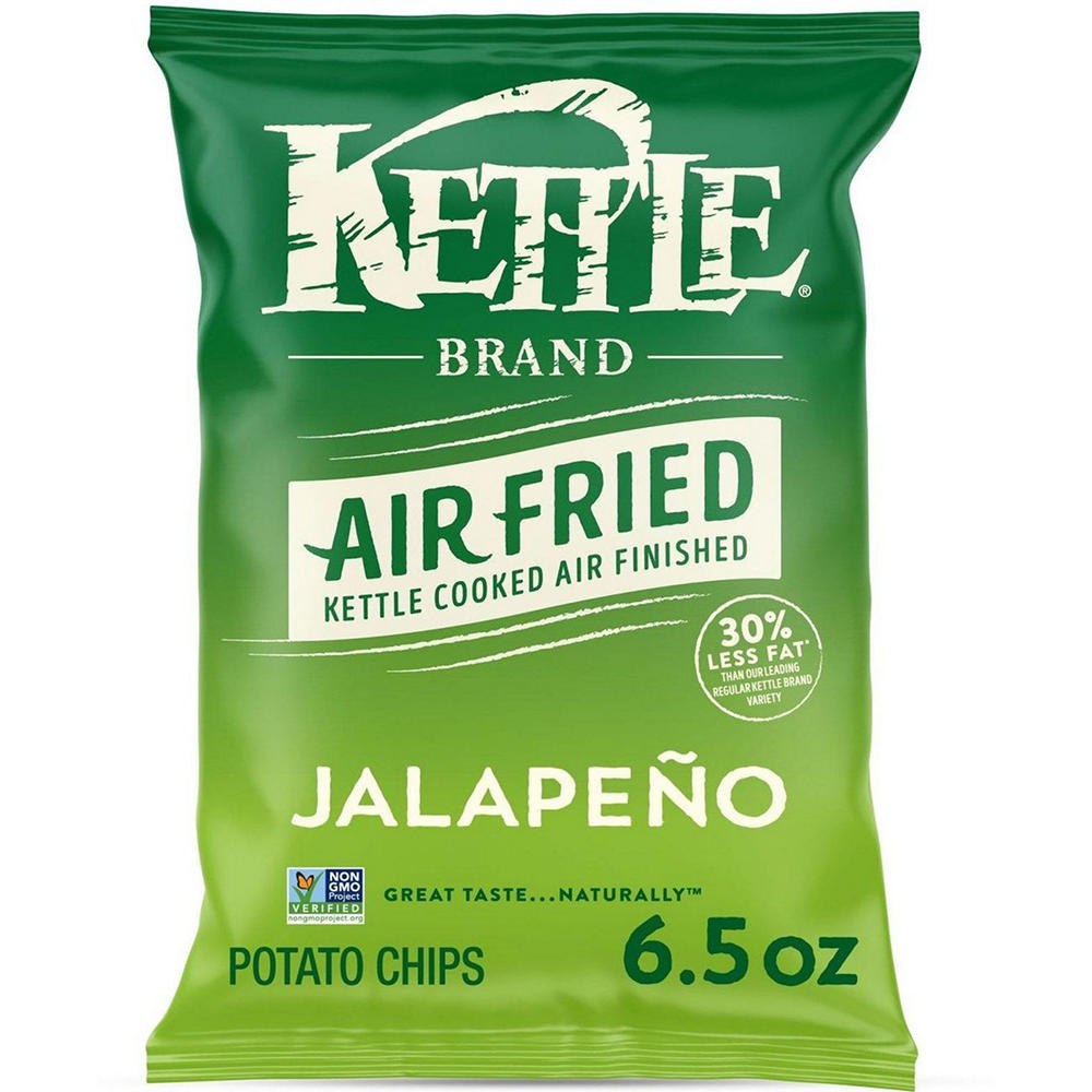 Kettle Brand Air Fried Jalapeno Kettle Potato Chips, 6.5 oz