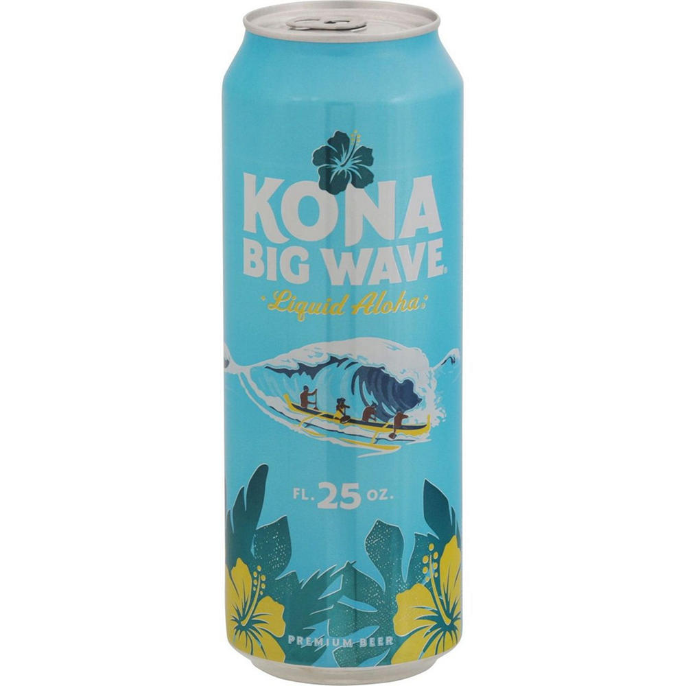 Kona Big Wave Golden Ale Craft Beer Can, 25 oz