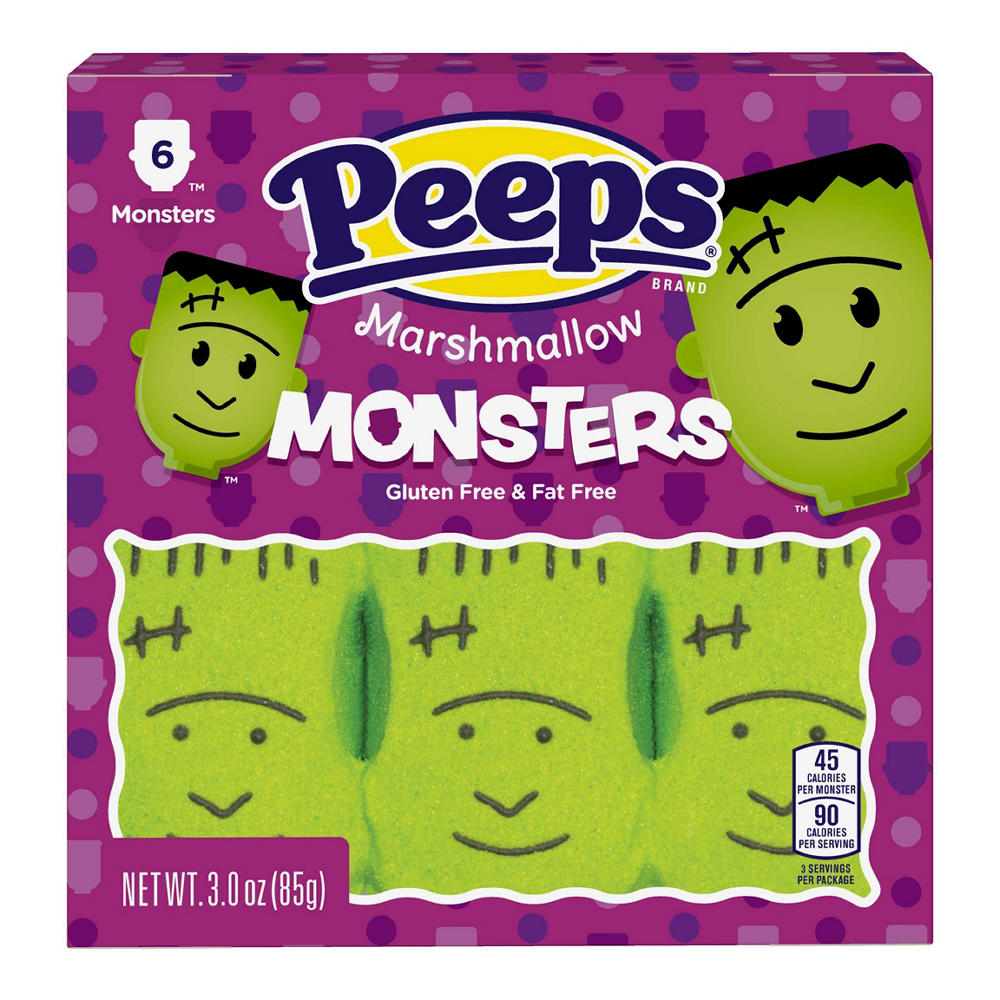 Peeps Marshmallow Halloween Monsters, 6 ct