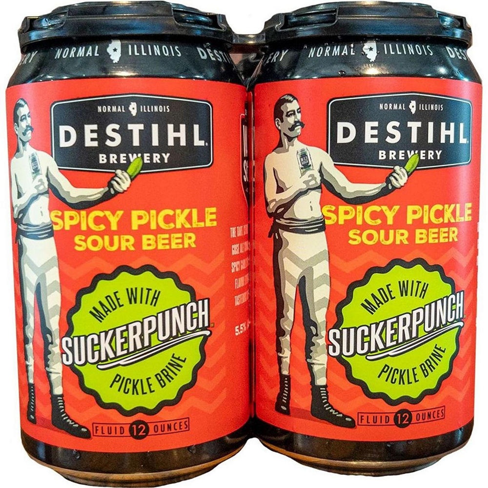 Destihl Spicy Pickle Sour Craft Beer 4 pk Cans, 12 oz