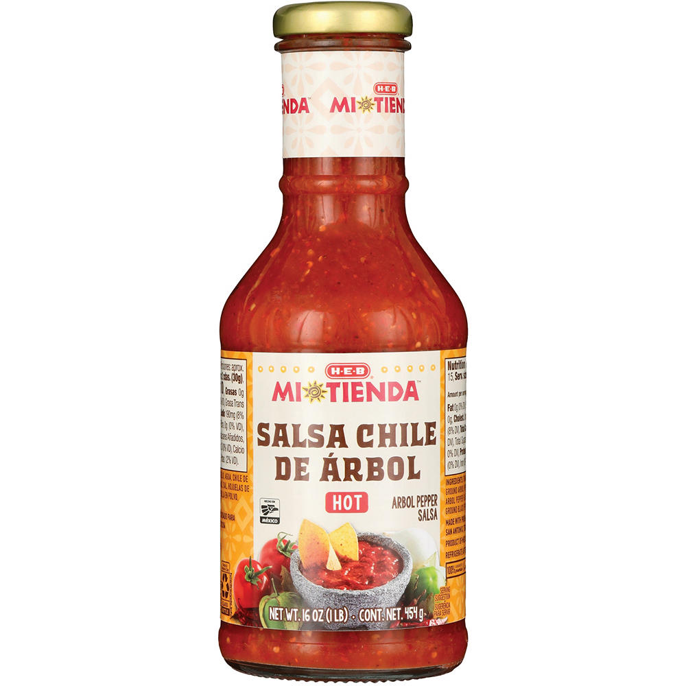 H-E-B Mi Tienda Salsa Chile de Arbol – Hot, 16 oz