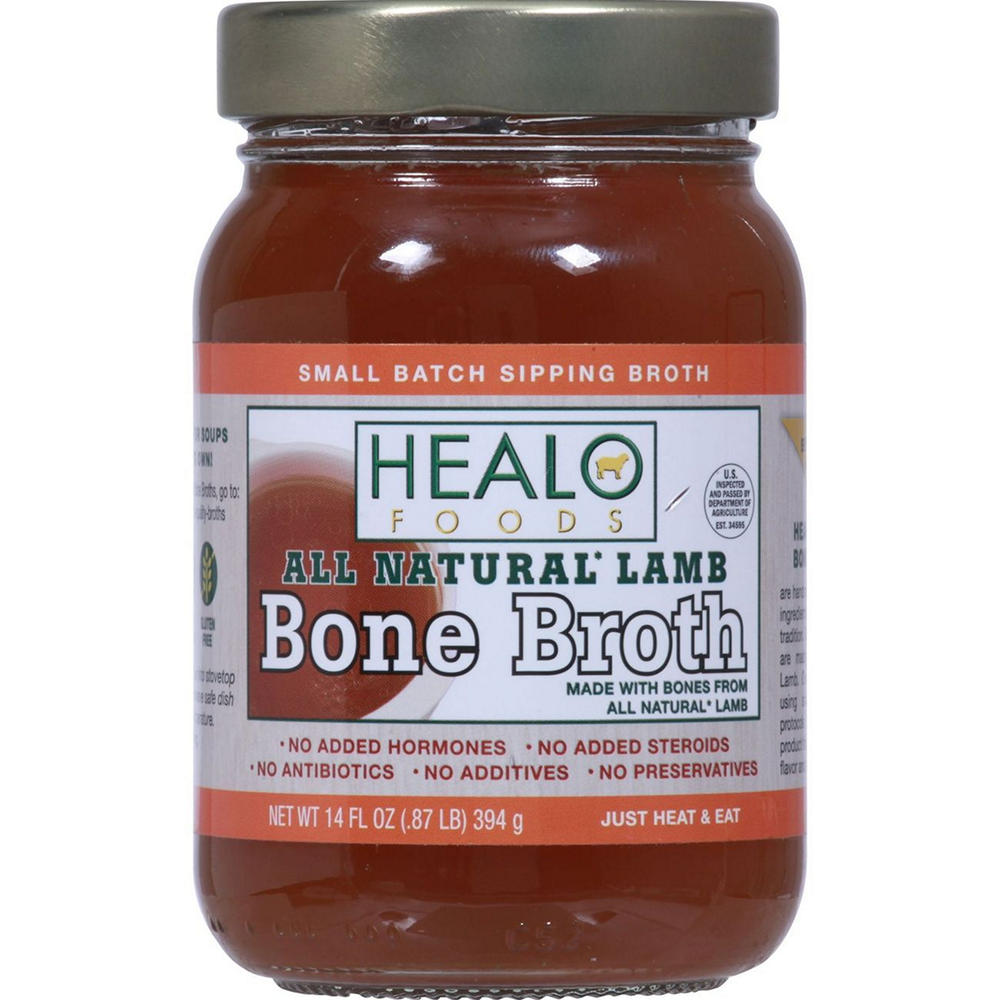 Healo Foods All Natural Lamb Bone Broth, 14 oz