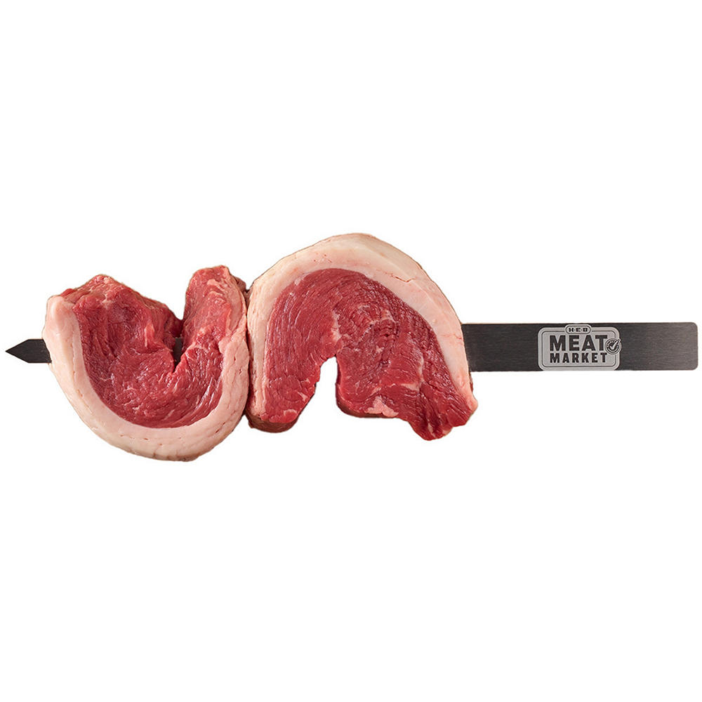 H-E-B Meat Market Beef Picanha Steaks Skewer, Avg. 1.7 lbs