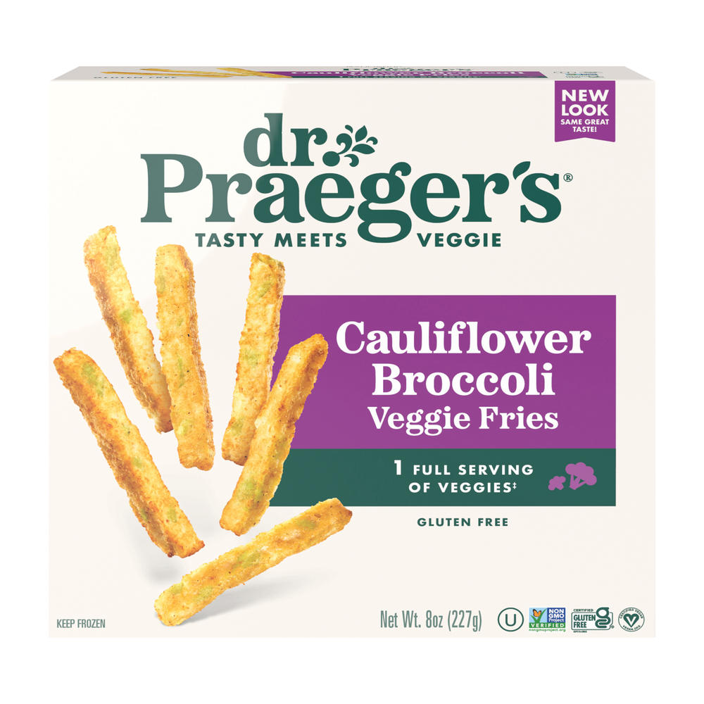 Dr. Praeger's Cauliflower Broccoli Veggie Fries, 8 oz