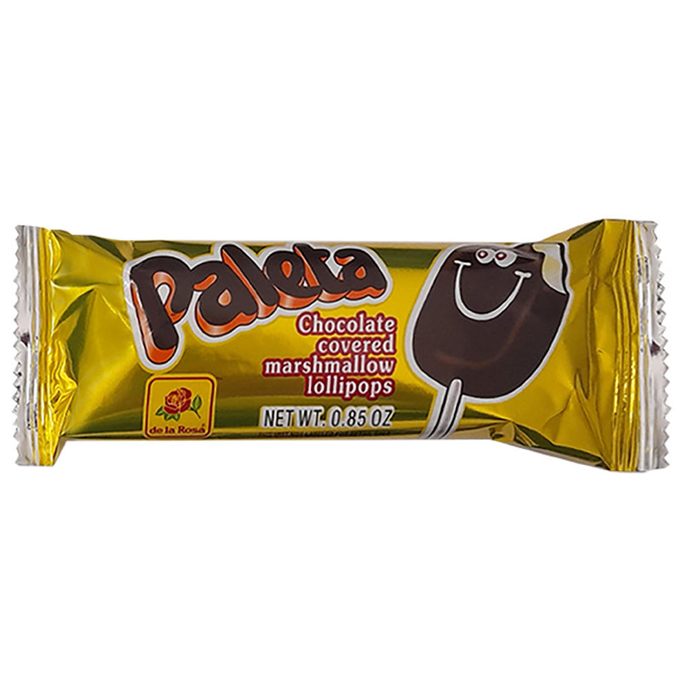 De La Rosa Paleta Chocolate Covered Marshmallow Lollipop, 0.85 oz