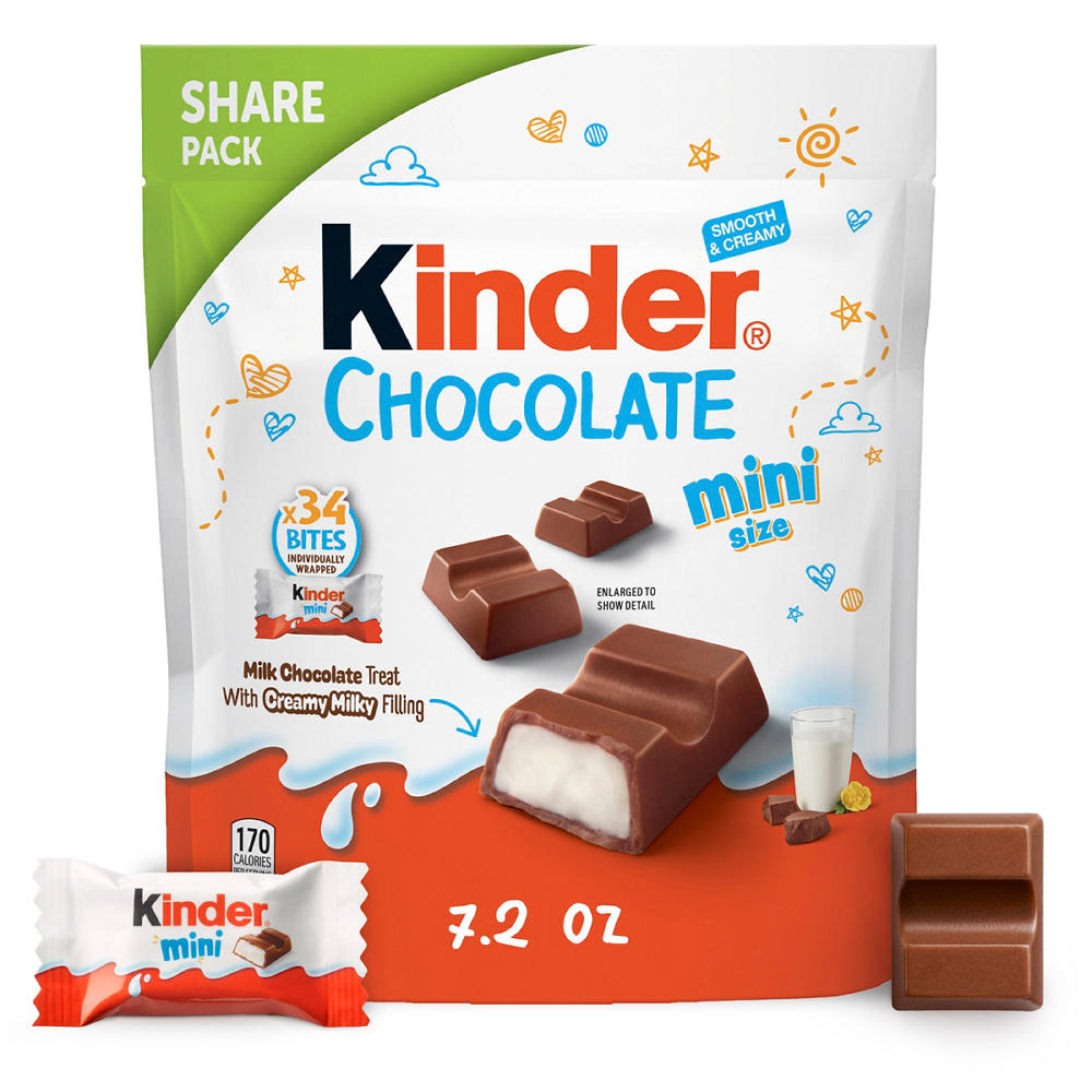 Kinder Chocolate Mini Candy Bars - Share Pack, 7.2 oz