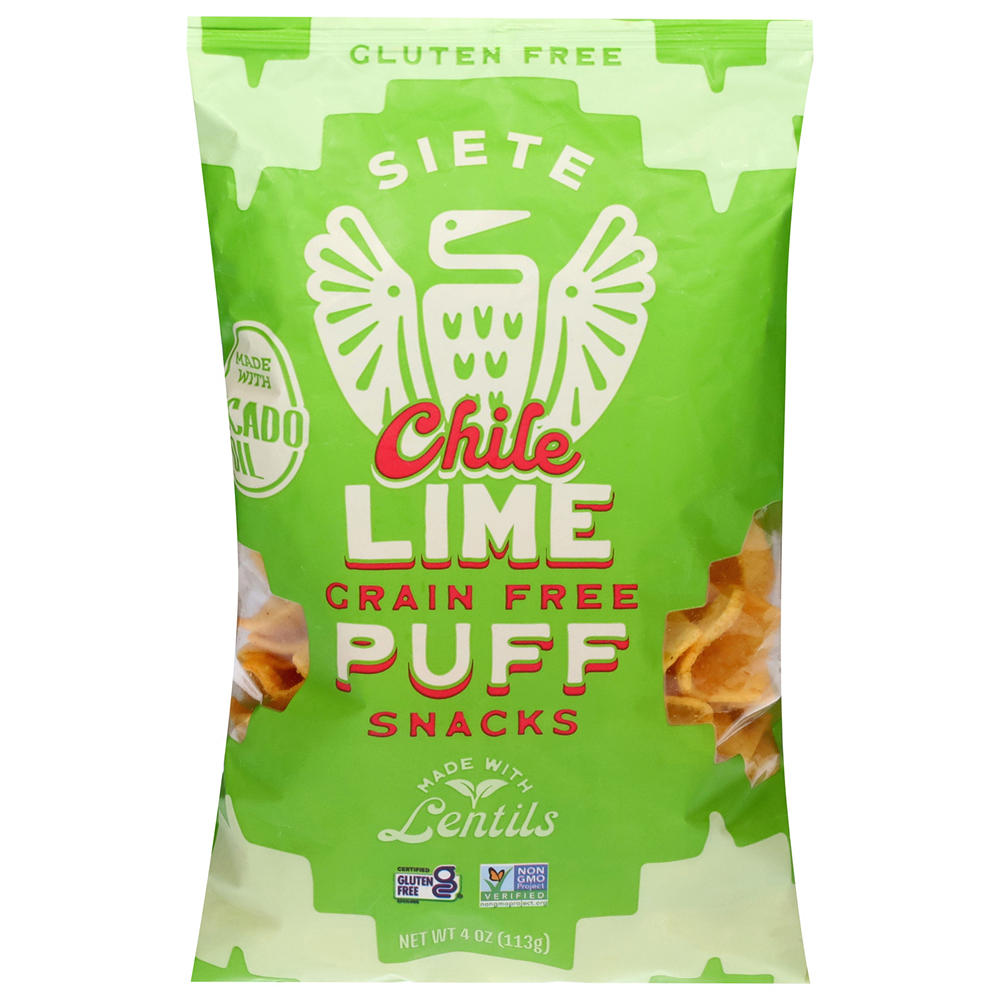 Siete Grain-Free Chile Lime Puffs, 4 oz